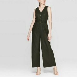Dark green jumpsuit